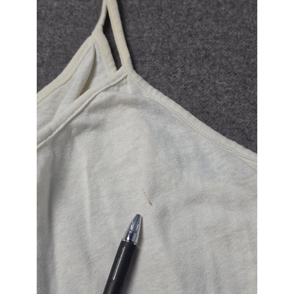 Jungmaven Romper Womens Medium Off White Hemp Cotton Tie Strap Patch Pockets - Picture 5 of 9